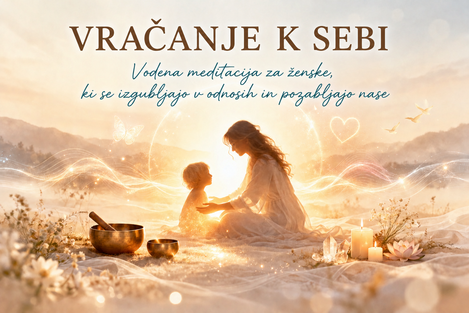 VRAČANJE K SEBI - VODENA MEDITACIJA ZA ŽENSKE, KI SE IZGUBLJAJO V ODNOSIH IN POZABLJAJO NASE